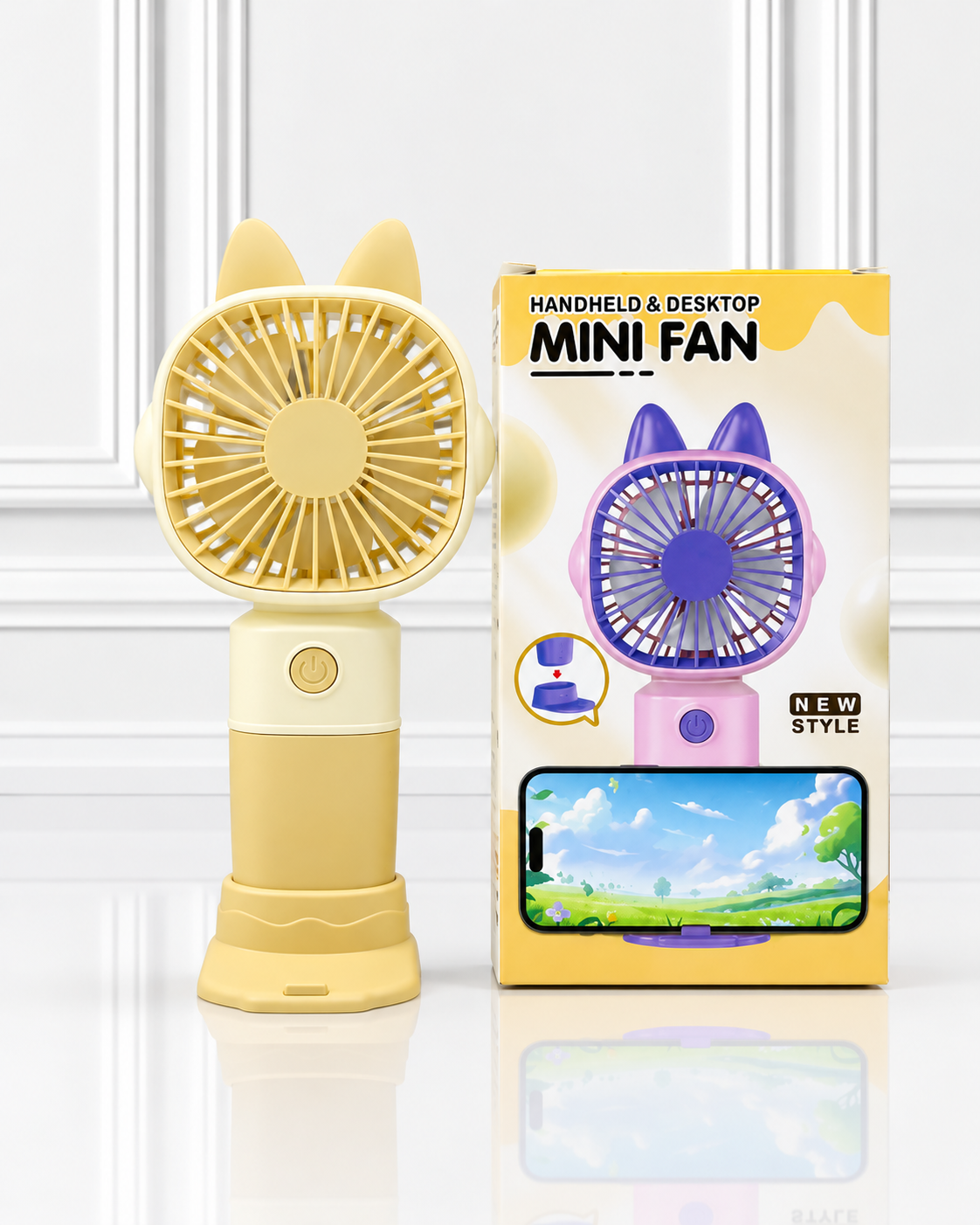MINI VENTILADOR HANDHELD FAN & DESKTOP DL-1483