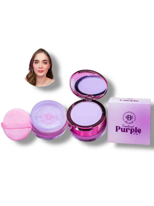 POLVO TRANSLUCIDO 2 EN 1 PURPLE BLOOMSHELL BL-306