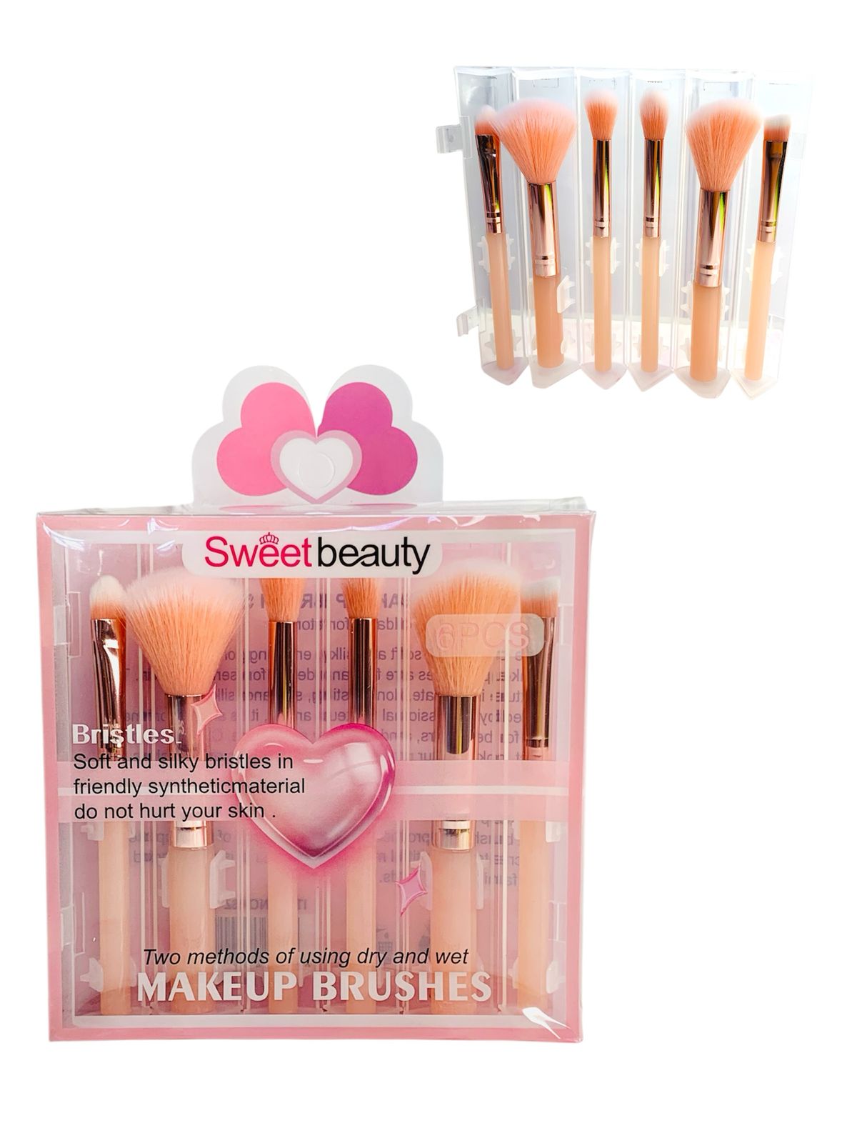 KIT DE BROCHAS X6 SWEET BEAUTY 1671