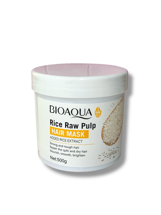 MASCARILLA CAPILAR DE ARROZ BIOAQUA 500gr