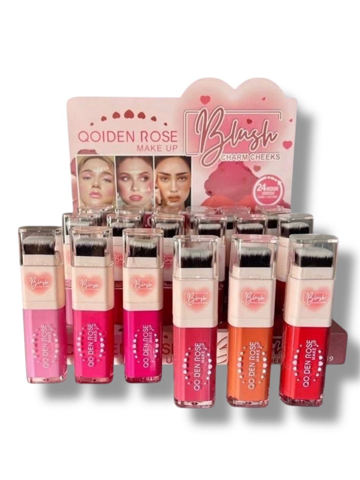 RUBOR + BROCHA QOIDEN ROSE 5019