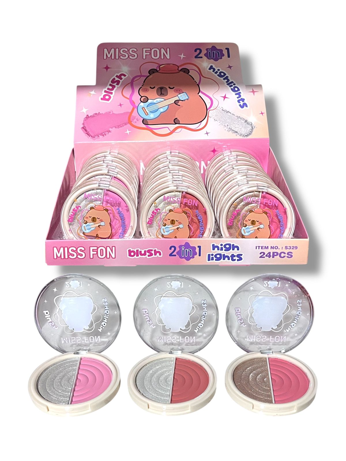 RUBOR E ILUMINADOR EN DUO CAPIBARA MISS FON S329