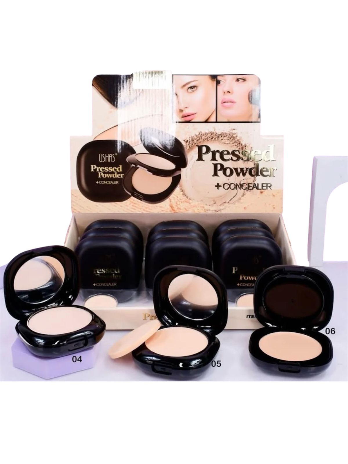 POLVO COMPACTO + BASE POWDER USHAS FC43-B