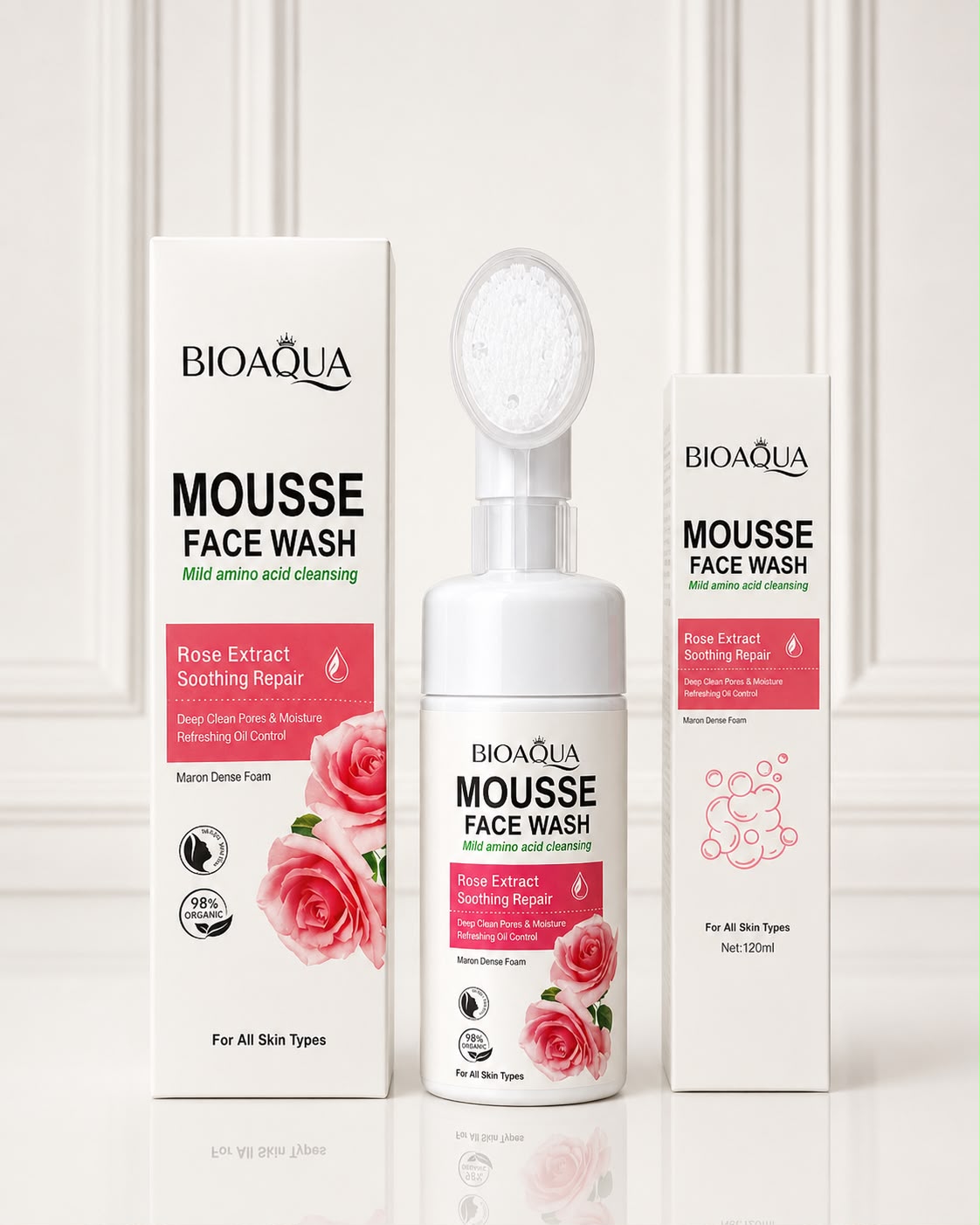 ESPUMA FACIAL DE ROSAS BIOAQUA BQY81568