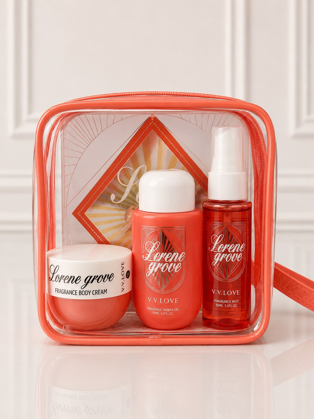 KIT VIAJERO CORPORAL CORAL V.V LOVE