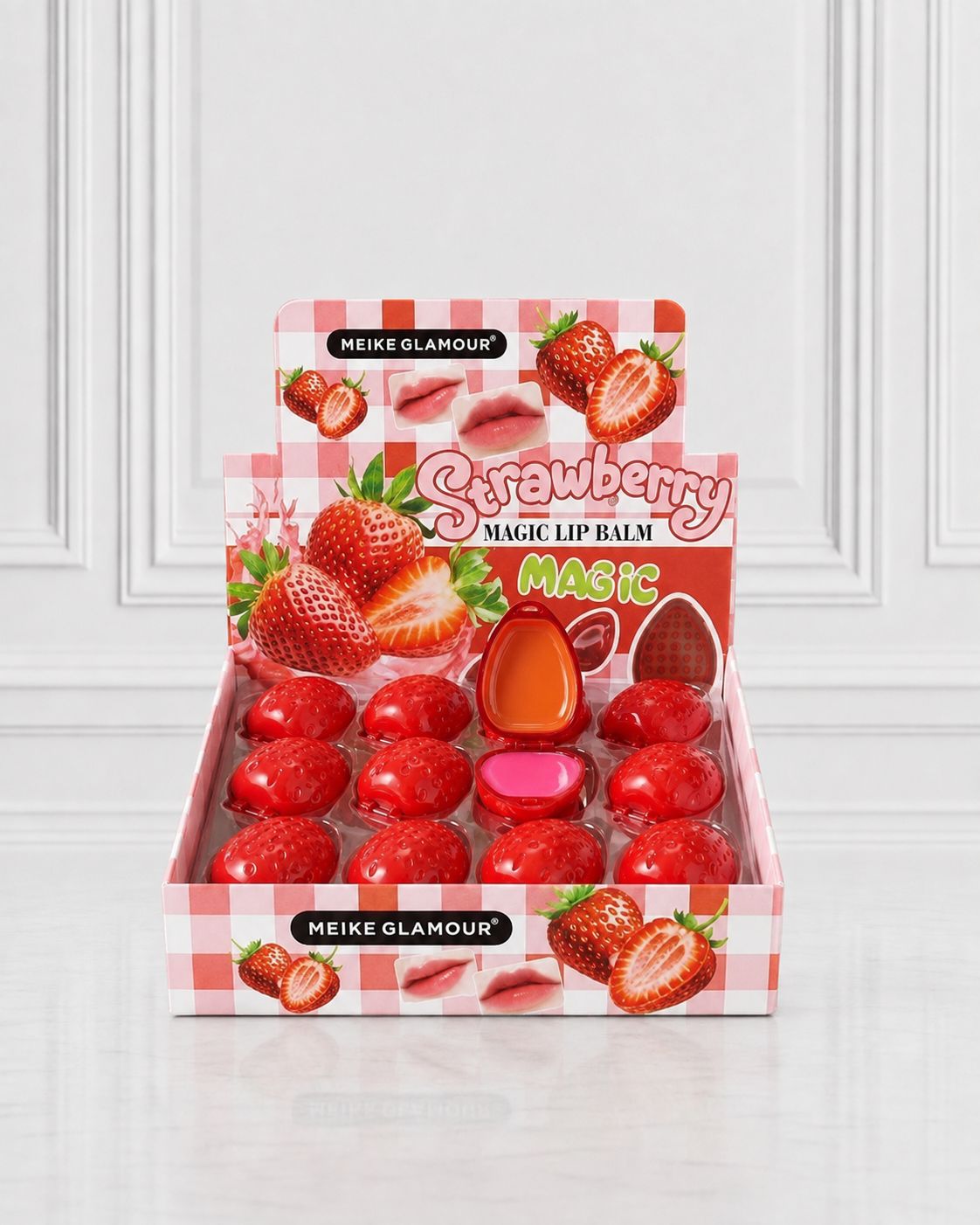 LIP BALM DUO STRAWBERRY MEIKE GLAMOUR MK168