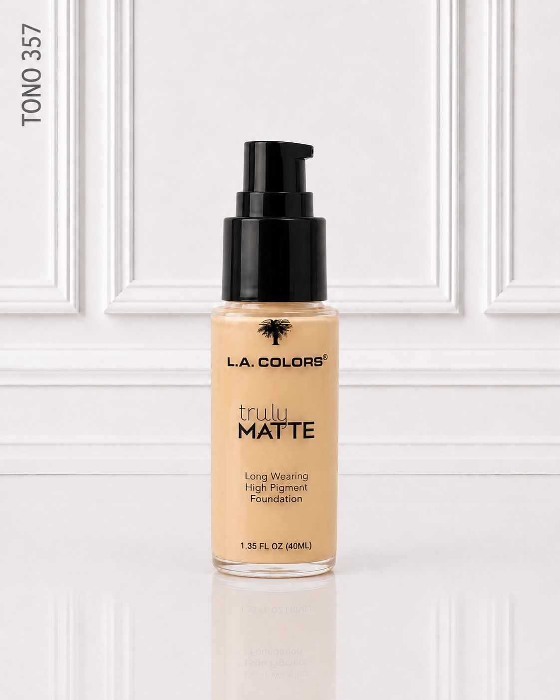 BASE LIQUIDA TRULY MATTE L.A COLORS CAFE TONO 360 CLM360