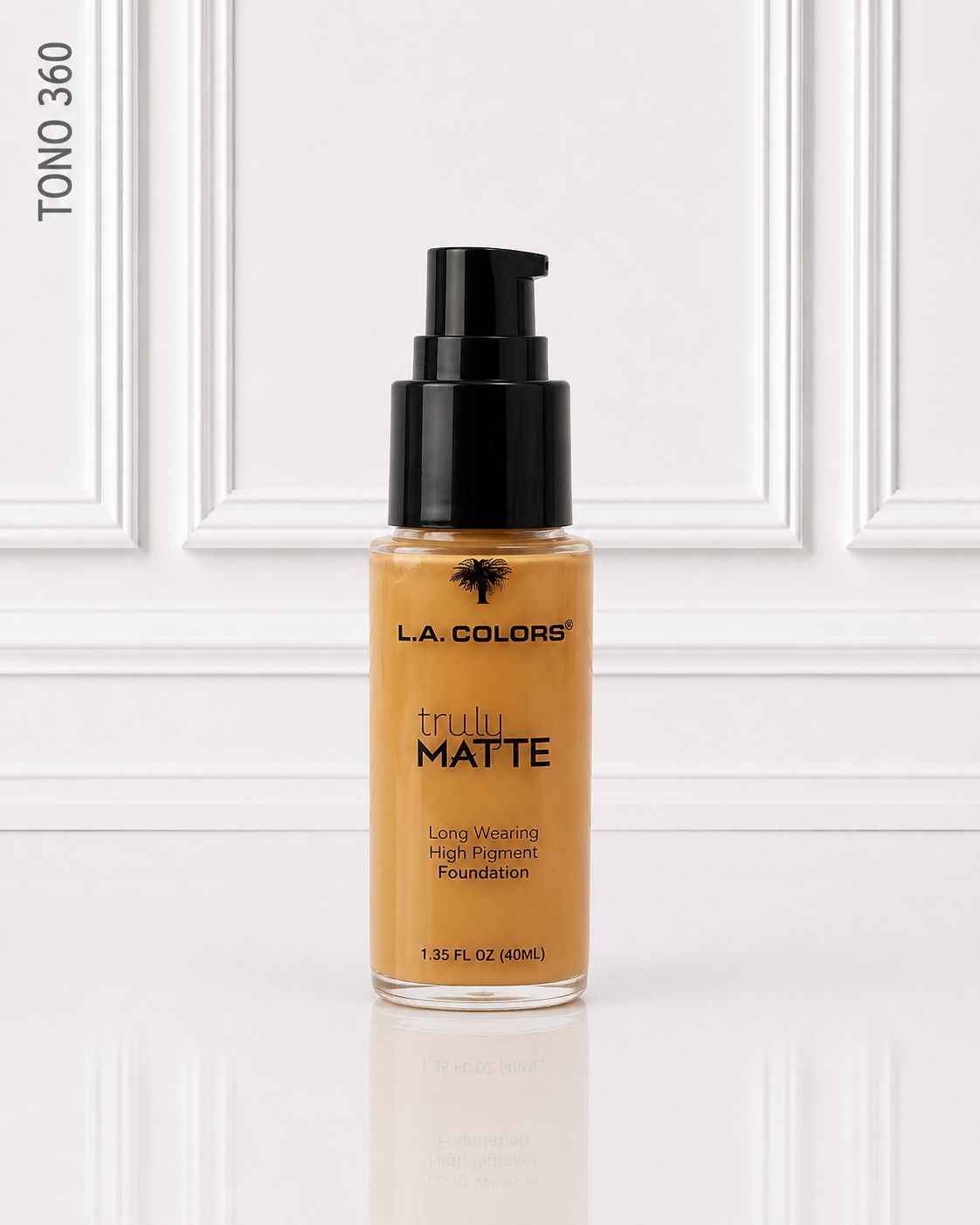 BASE LIQUIDA TRULY MATTE L.A COLORS GOLDEN BEIGE TONO 357 CLM357