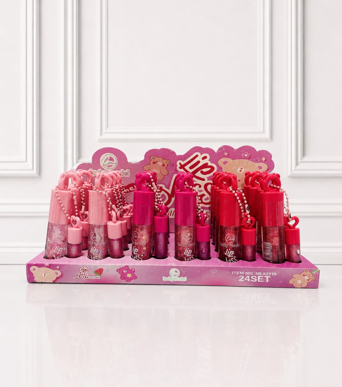 LIP GLOSS CON LLAVERO LUCKY MODEL ML8271B