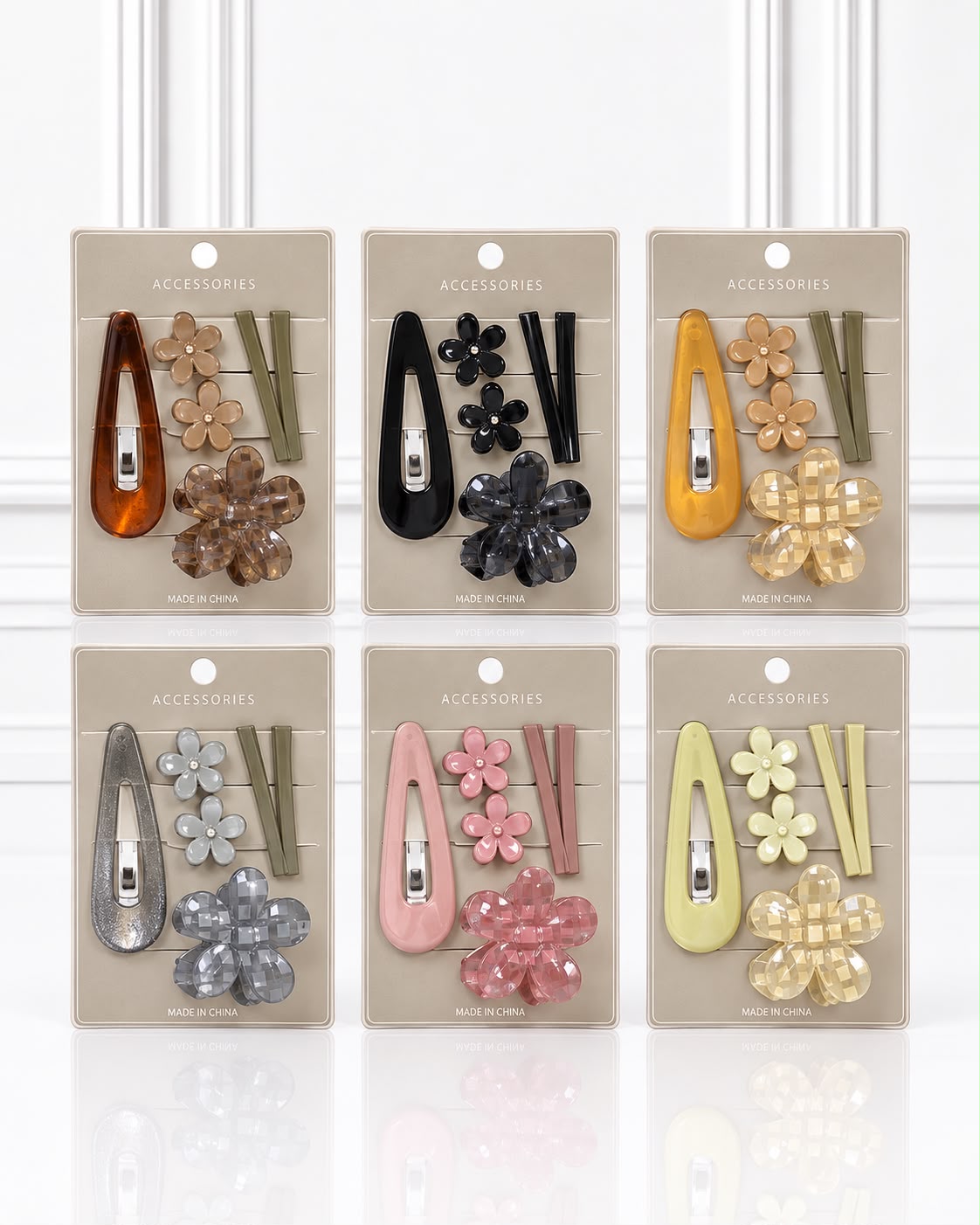 KIT DE PINZAS Y GANCHOS CAIMAN FLOR DL-856