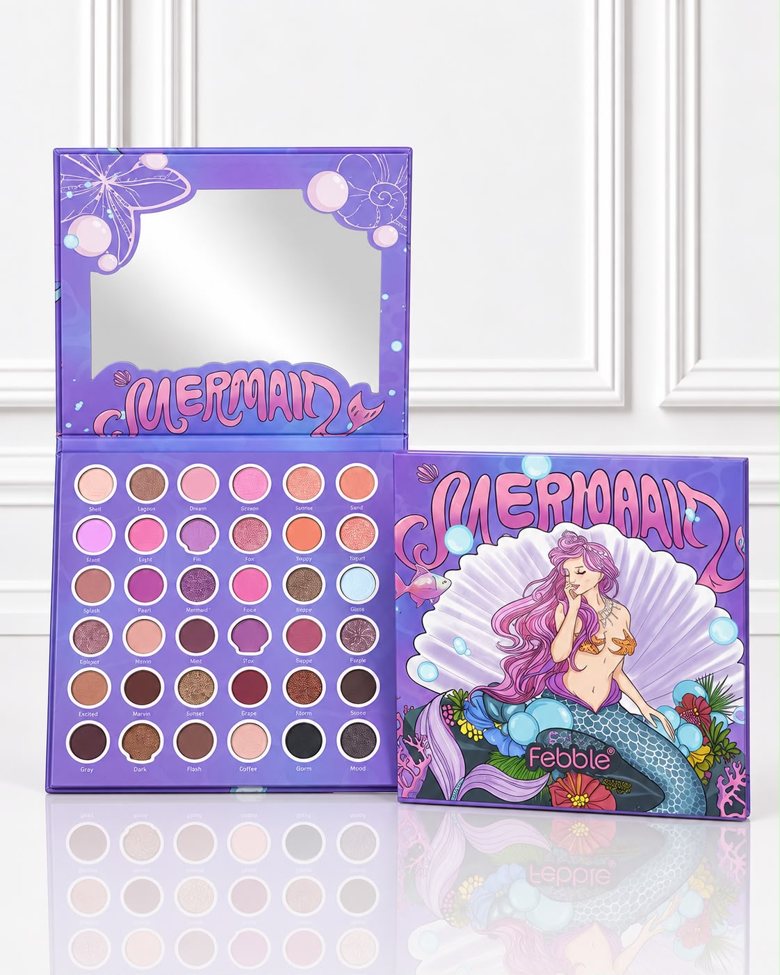 PALETA SOMBRAS MERMAID X36 TONOS FBF026