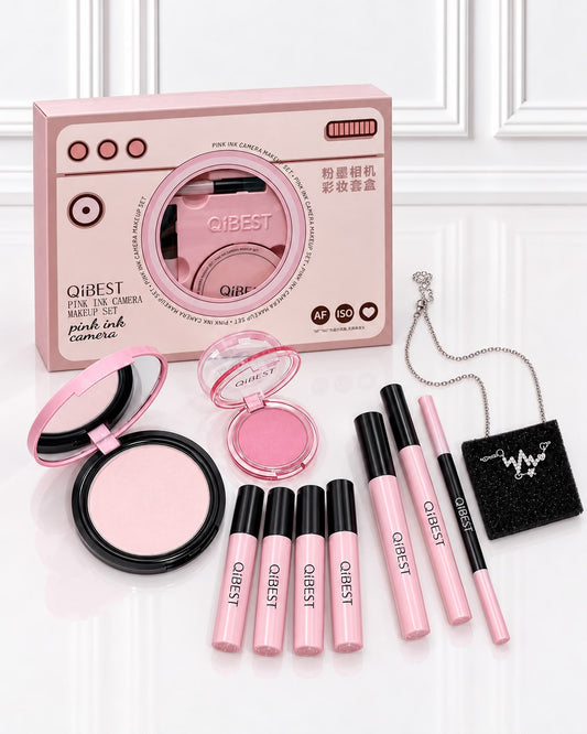 KIT DE MAQUILLAJE ROSA QIBEST QB21