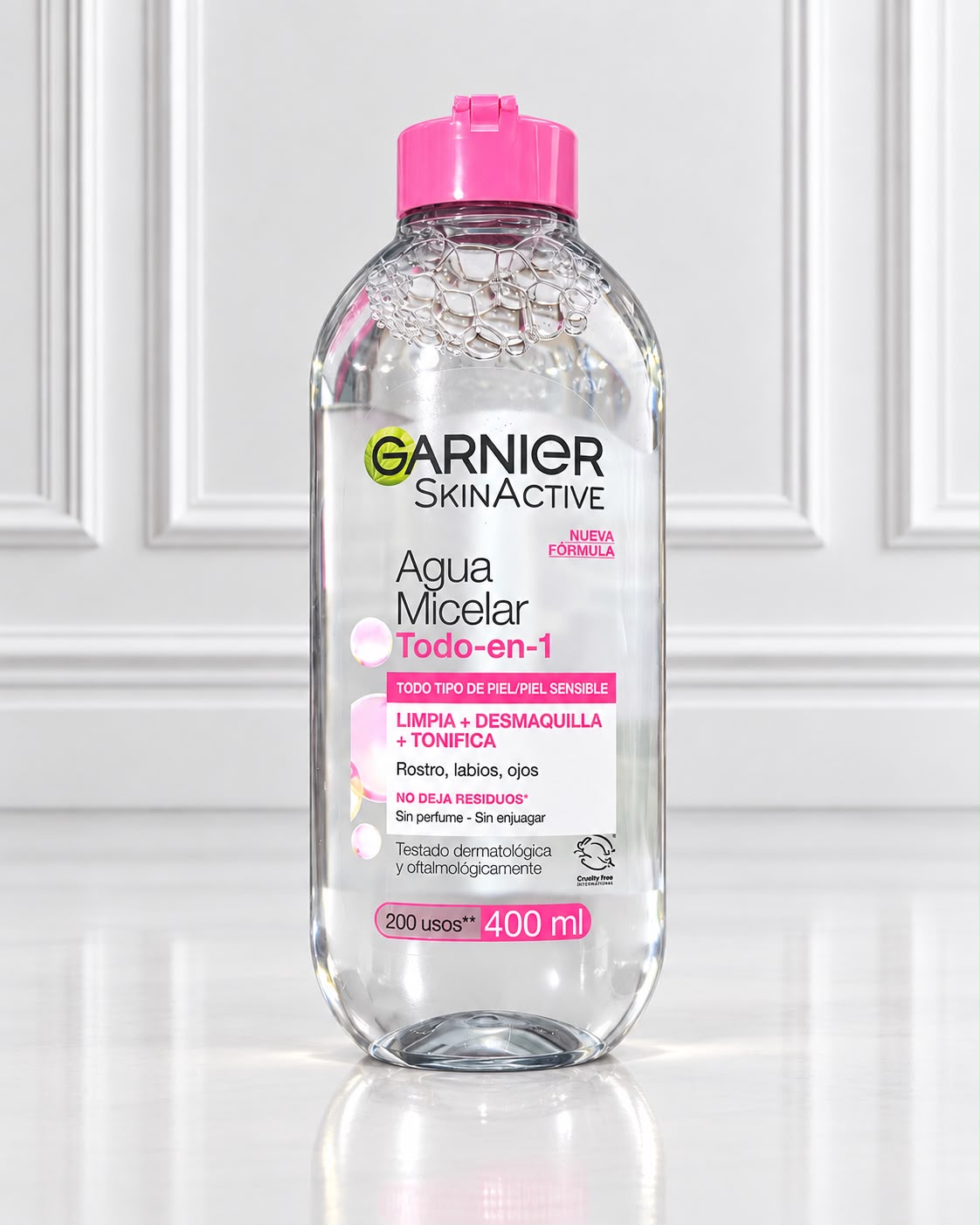AGUA MICELAR TODO EN UNO SKINACTIVE GARNIER 400ML