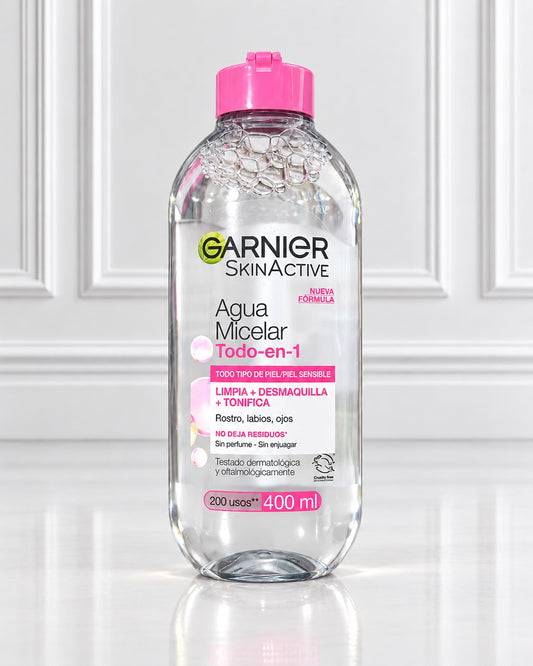 AGUA MICELAR TODO EN UNO SKINACTIVE GARNIER 400ML