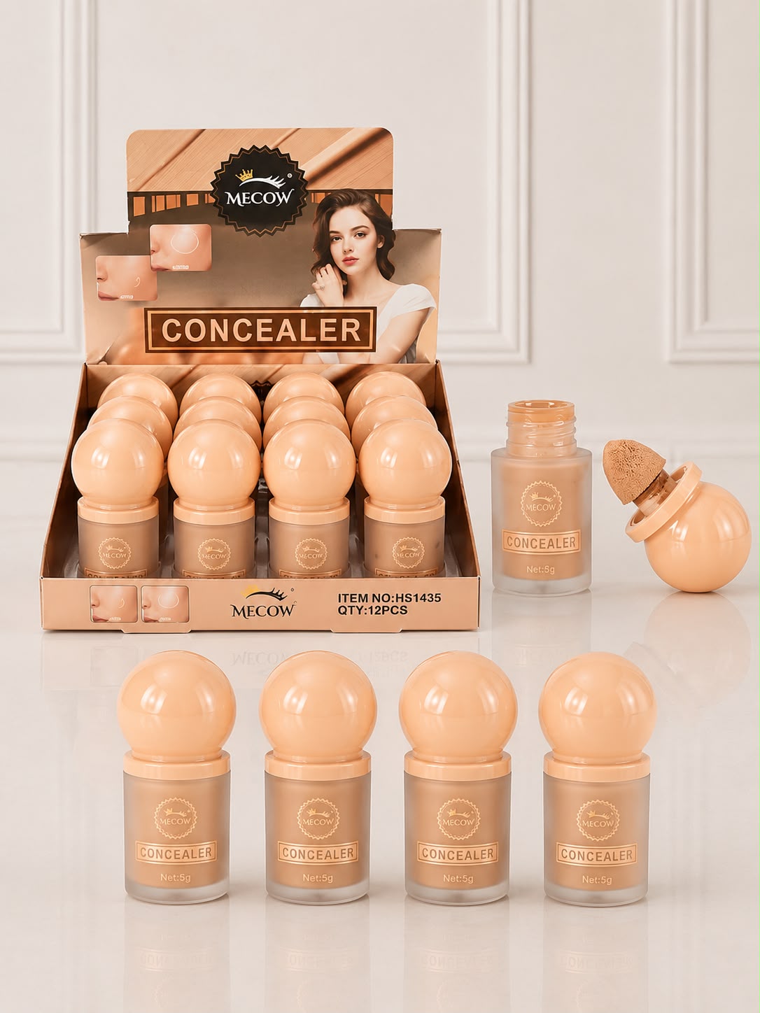 CORRECTOR LIQUIDO CONCEALER TONOS SURTIDOS MECOW HS1435
