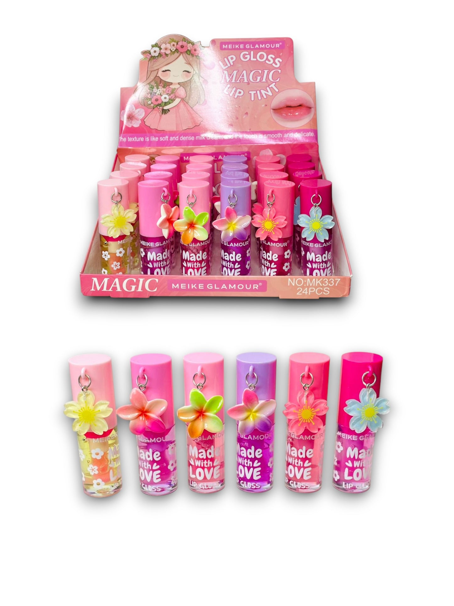 BRILLO MAGICO LLAVERO FLORESITA MEIKE GLAMOUR MK337