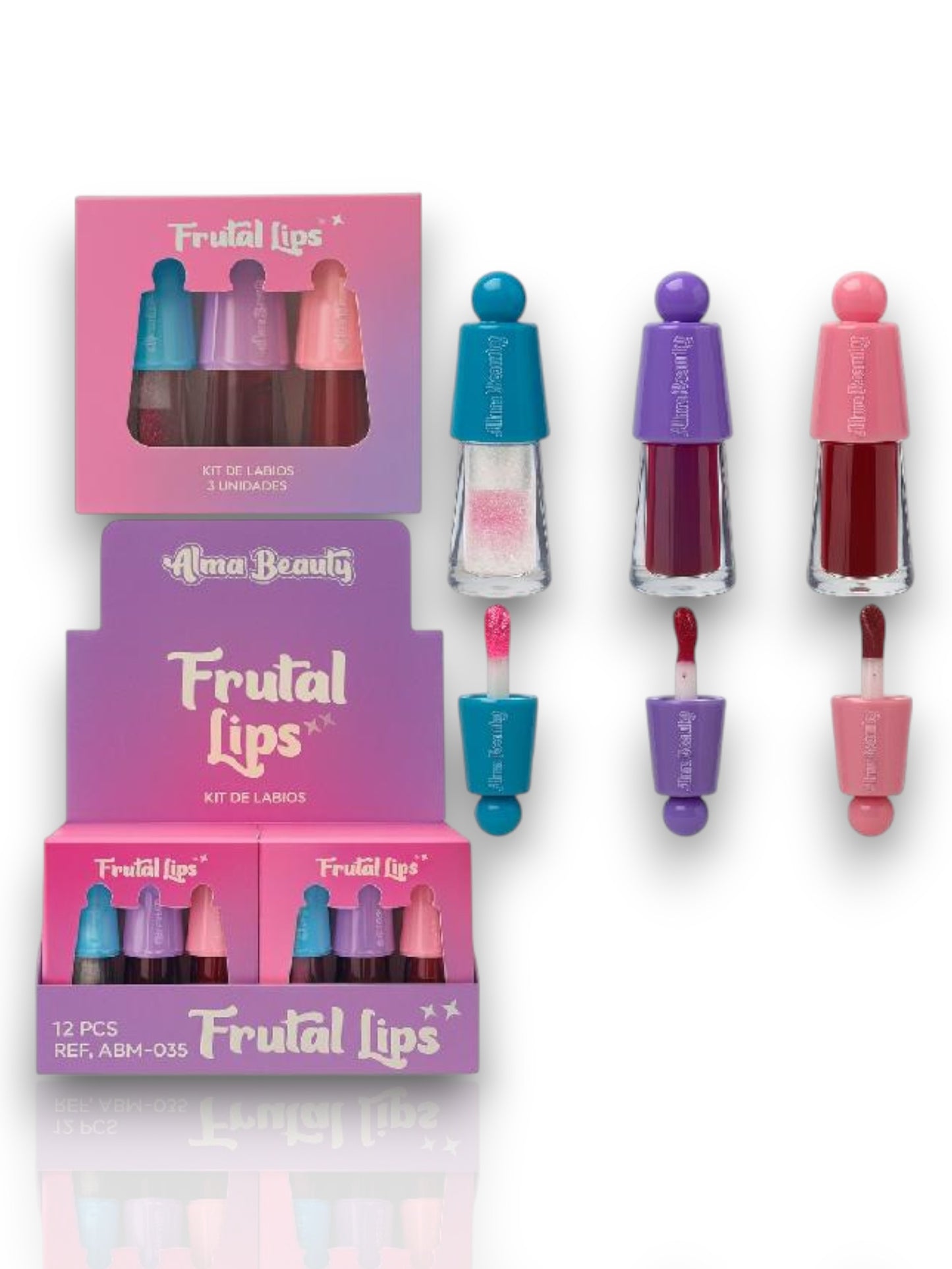 LIPS GLOSS FRUTAL ALMA BEAUTY ABM-035 C/U