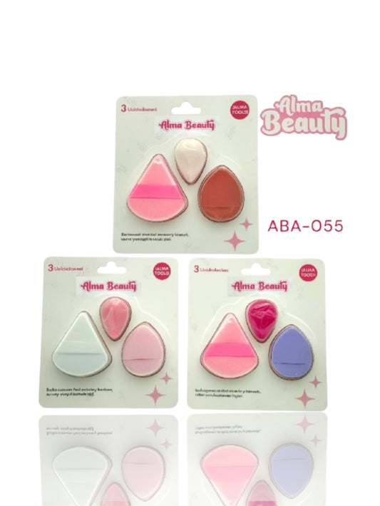 SET X3 BORLAS PARA USO SECO Y HUMEDO ALMA BEAUTY ABA-055