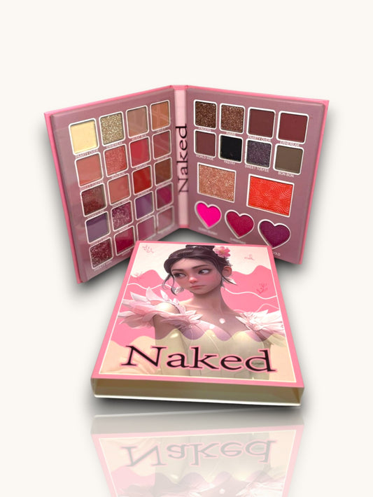 PALETA DE SOMBRAS RUBOR E ILUMINADOR LIBRO NAKED N247