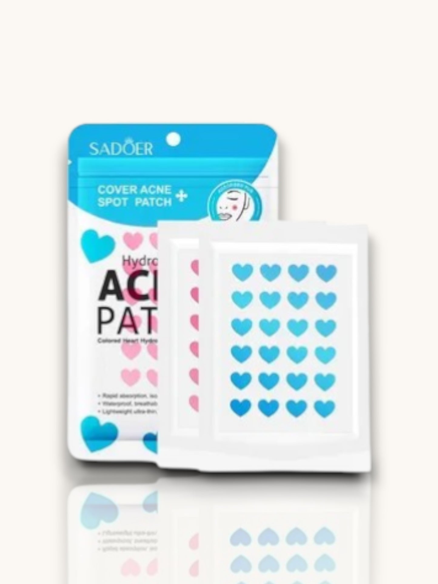 STICKER ANTIACNE DE CORAZON SADOER SD89144