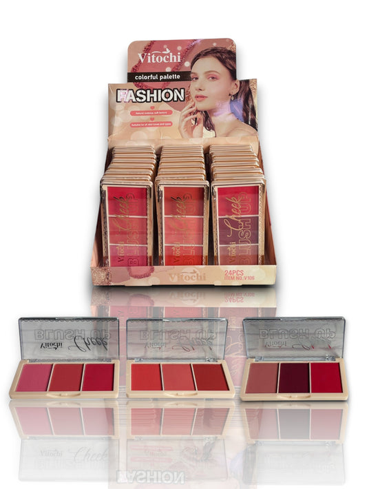 RUBOR VITOCHI BLUSH 3 TONOS V106