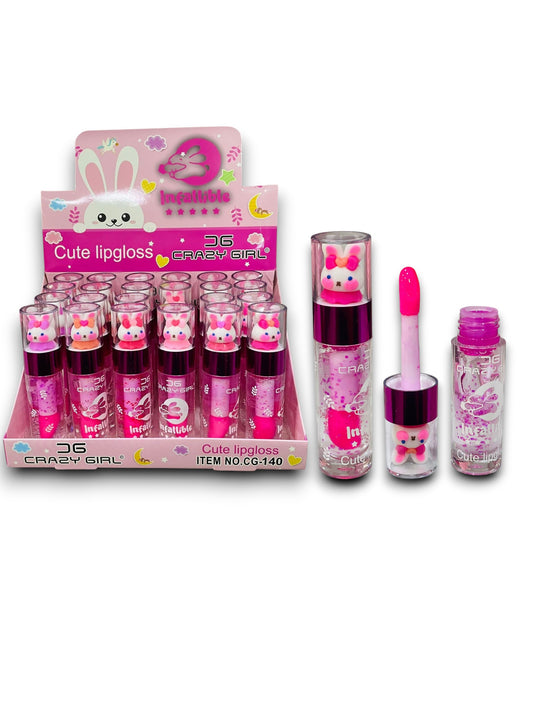 LIP GLOSS TAPA DE CONEJITO CG-140