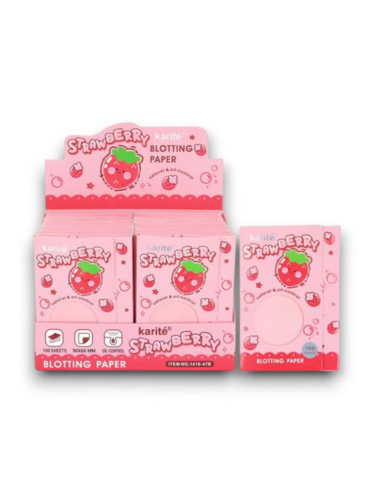 PAPEL ABSORVENTE DE GRASA STRAWBERRY KARITE 1416-47B