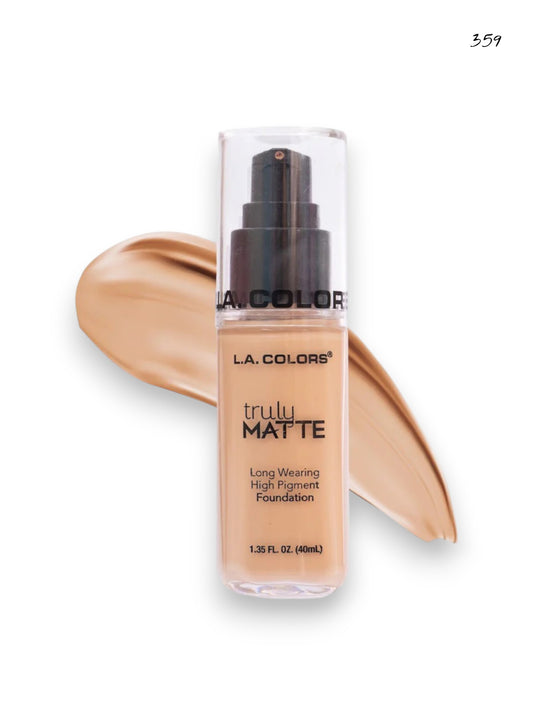 BASE LIQUIDA TRULY MATTE L.A COLORS COOL BEIGE TONO 359 CLM359