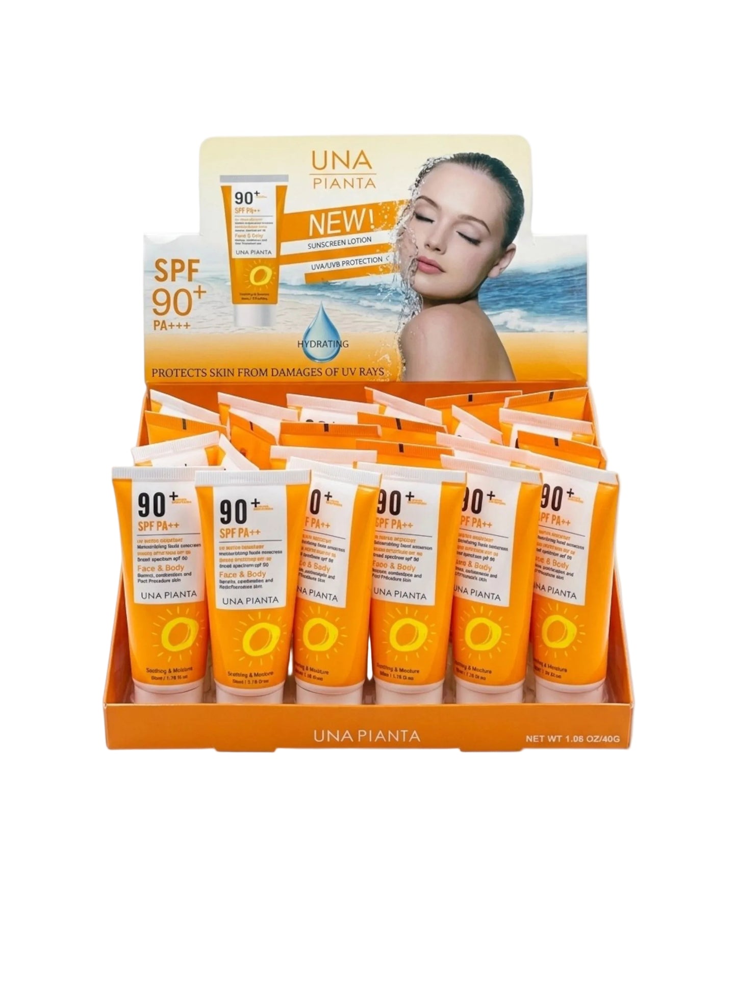 PROTECTOR SOLAR SPF90 FACE Y BODY UNA PIANTA F-8002