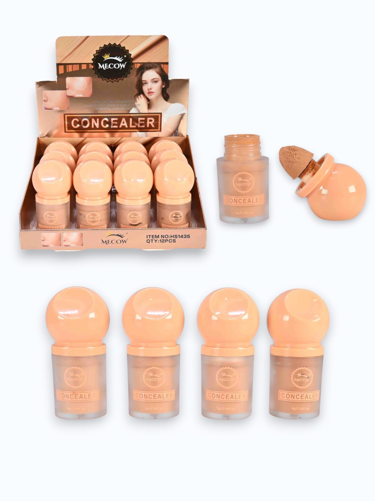 CORRECTOR LIQUIDO CONCEALER TONOS SURTIDOS MECOW HS1435