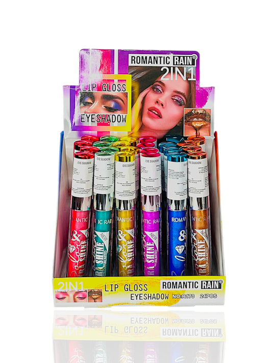 SOBRA LIQUIDA + GLOSS GLITTER ROMANTIC RAIN R170