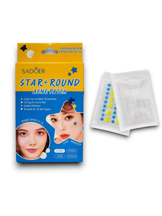 PARCHE ANTIACNE REDONDO Y ESTRELLAS SADOER SD17789