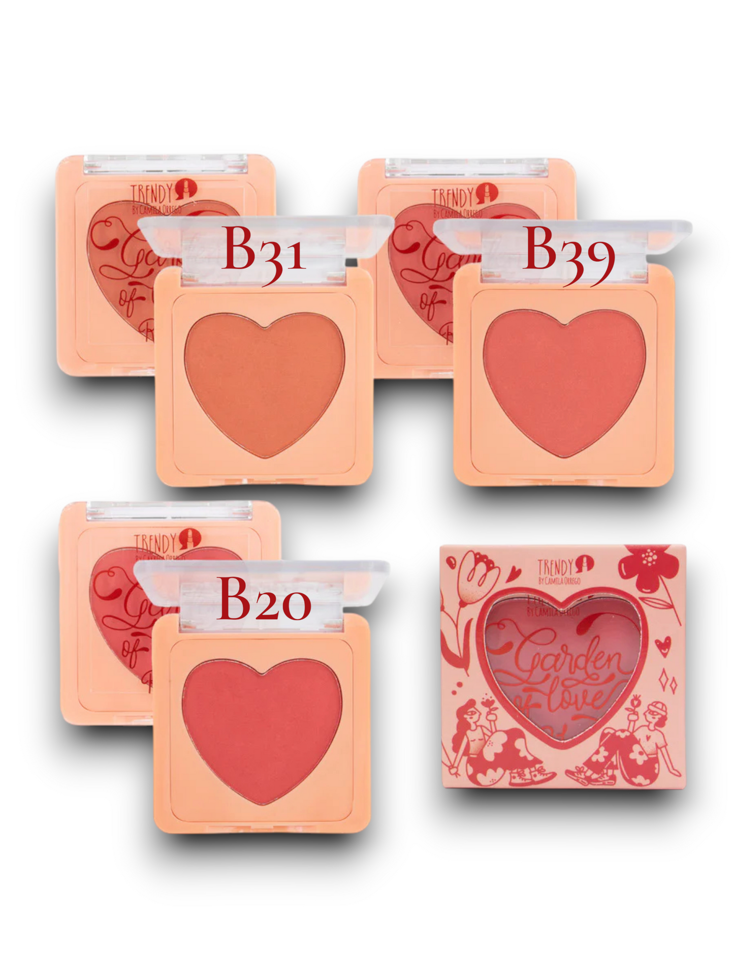 RUBOR GARDEN CORAZON TRENDY LOV3