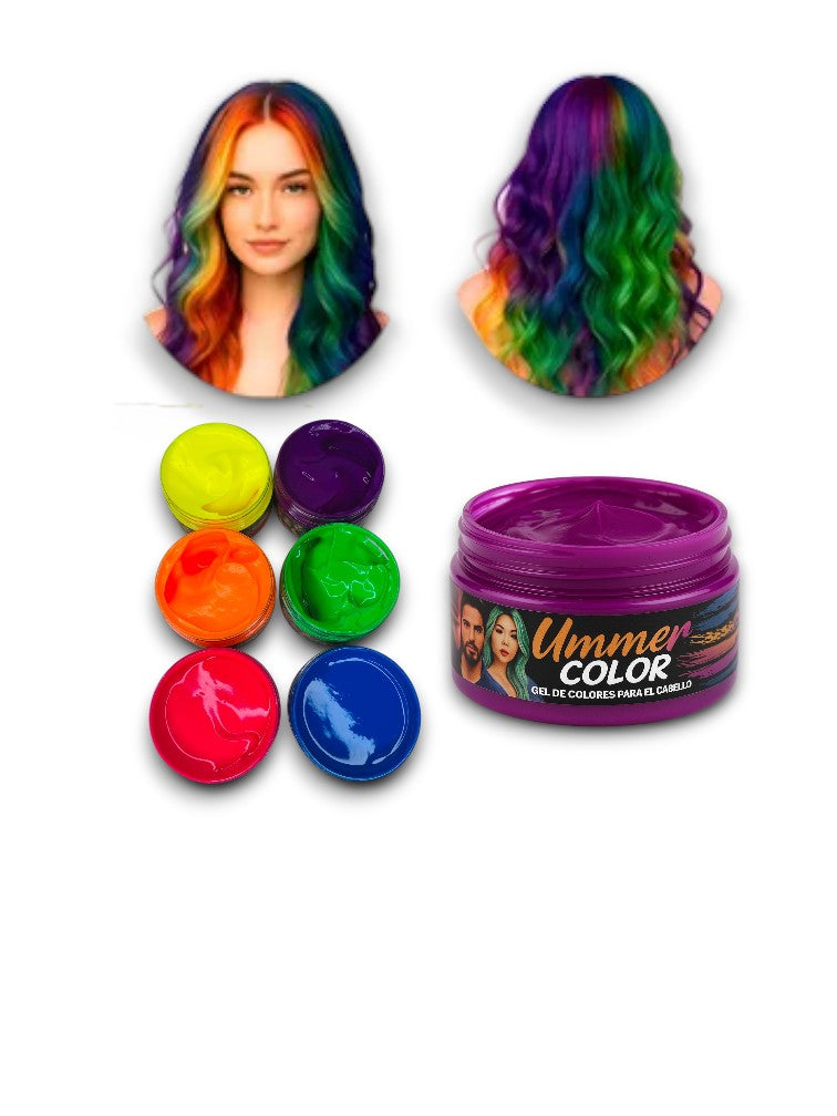 GEL DE COLORES UMMER PARA EL CABELLO 180GR