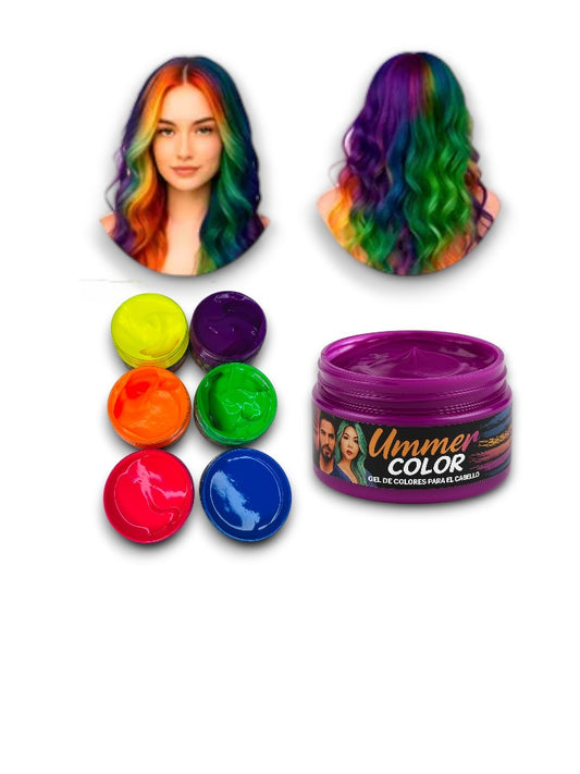 GEL DE COLORES UMMER PARA EL CABELLO 180GR