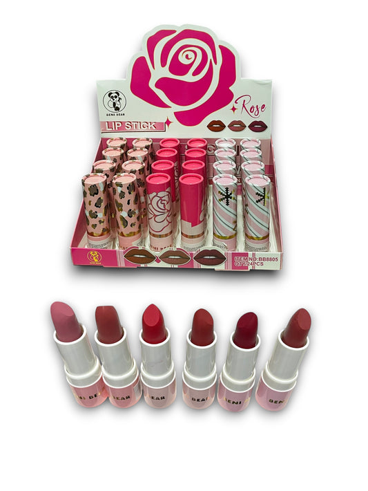 LABIAL EN BARRA MATTE ROSE BENI BEAR BB8805