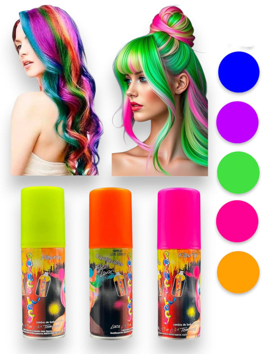 SPRAY PARA CABELLO COLORES SURTIDOS