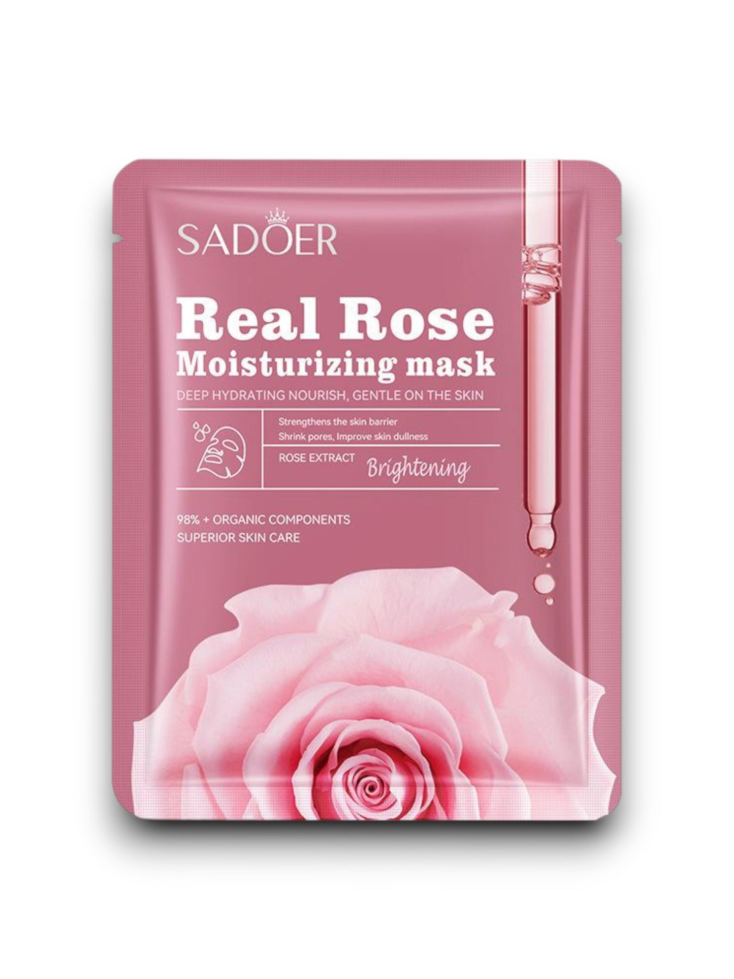 VELO FACIAL HIDRATANTE CON EXTRACTO DE ROSA REAL SADOER SD03904