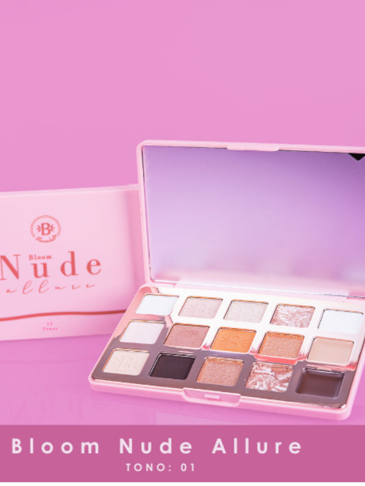 PALETA DE SOMBRAS BLOOM NUDE BLOOMSHELL BL-SP4135-01